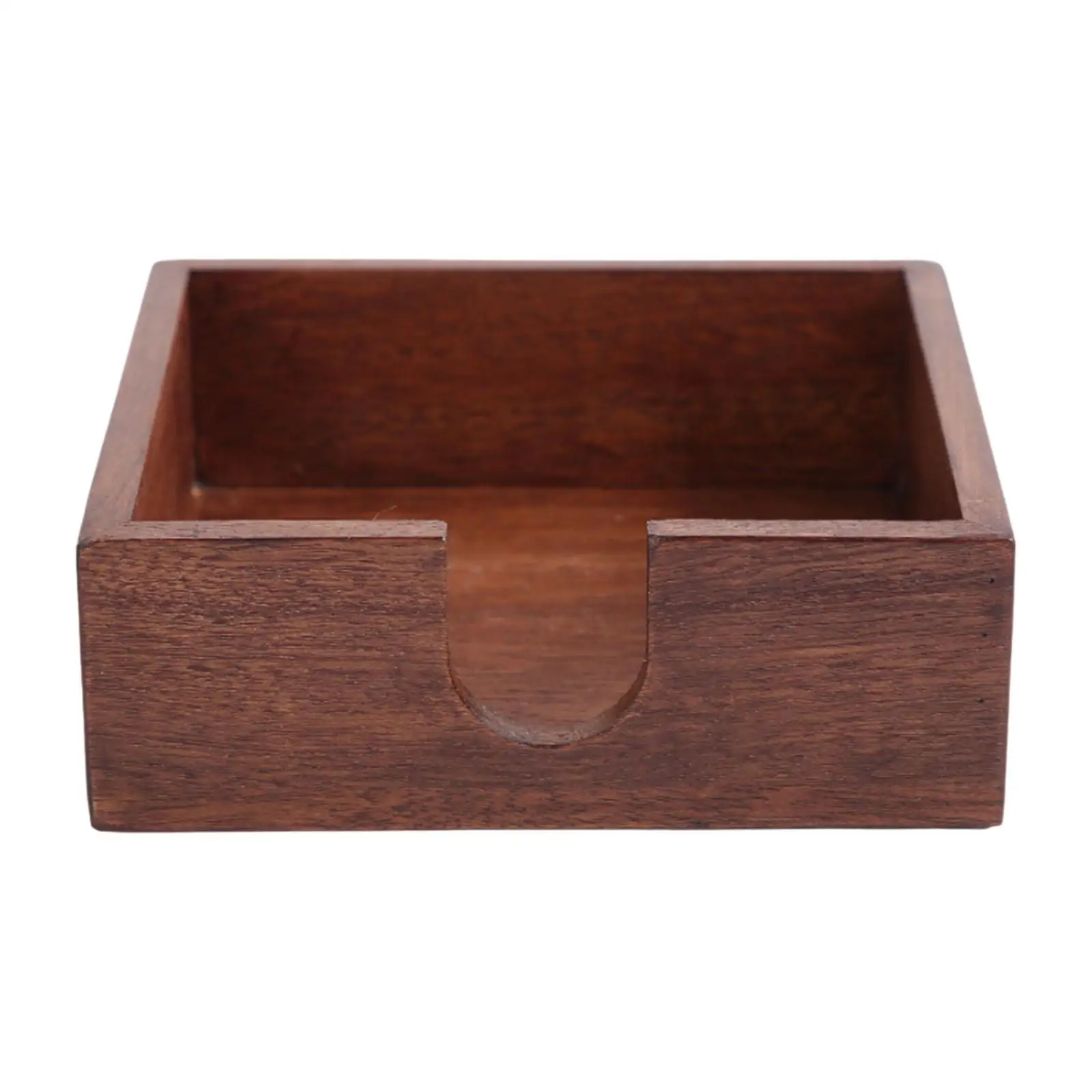 Wood Sticky Note Holder,Storage,Rustic,Notepad Tissue Box Compact Memo Organizer