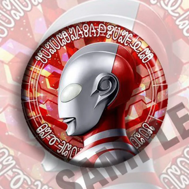 

11pcs Japanese tokusatsu Ultraman UltraSeven Handsome patterned chest badge Anime peripherals Small gift