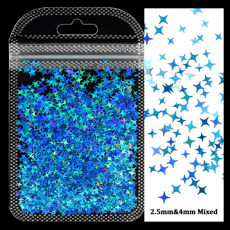 ¡Oferta! 2g Purpurina Holográfica para Arte de Uñas Láser Estrella Mariposa Lentejuelas Escamas AB Lentejuelas DIY Decoraciones de Uñas Láminas Accesorios 6