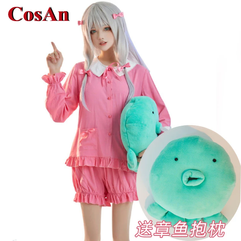 

CosAn Anime EROMANGA SENSEI Izumi Sagiri Cosplay Costume Sweet Lovely Pink Pyjamas Female Activity Party Role Play Clothing