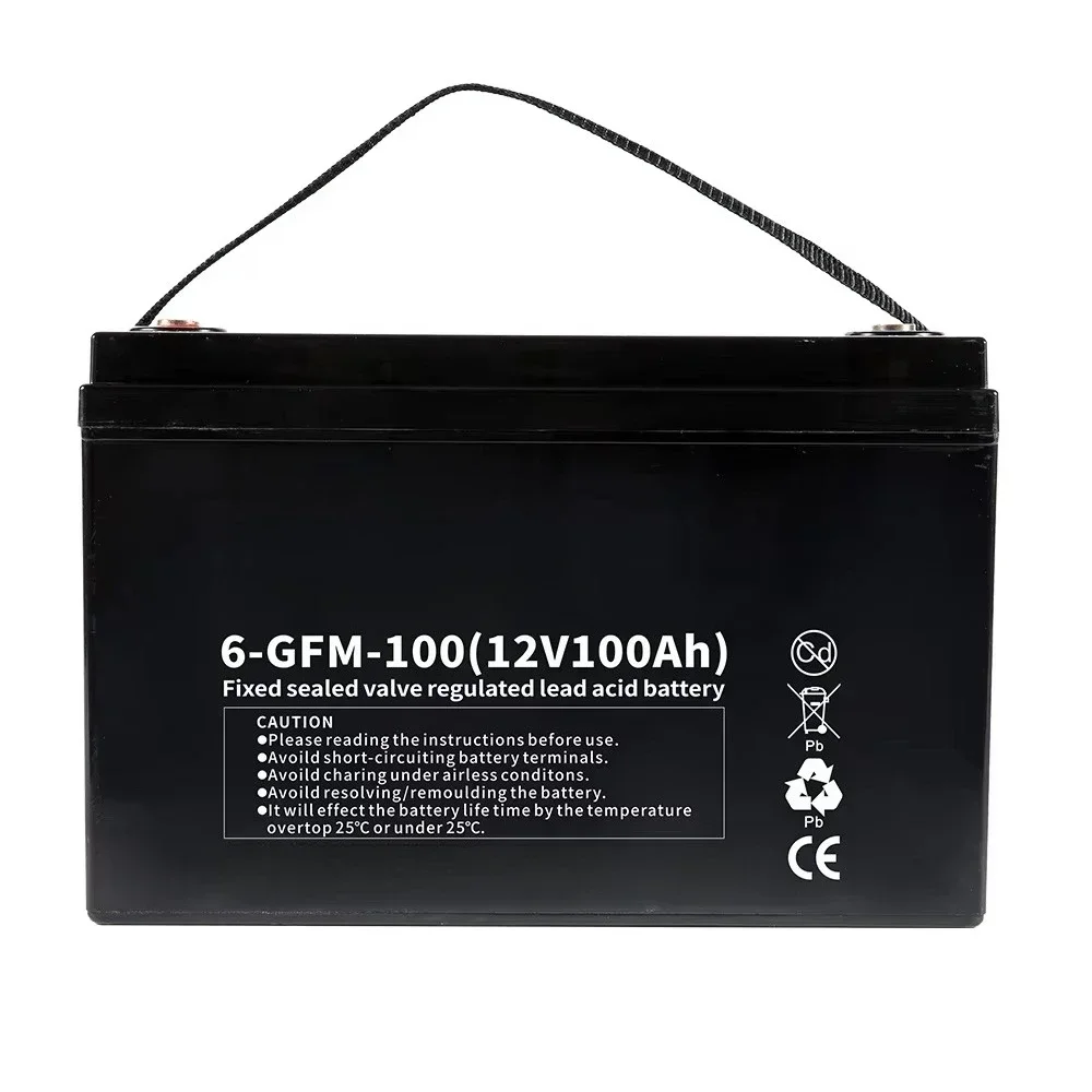 تصميم جديد 6-GFM-100 12V100Ah XUPAI جودة وبطارية الرصاص الحمضية والكمية مضمونة