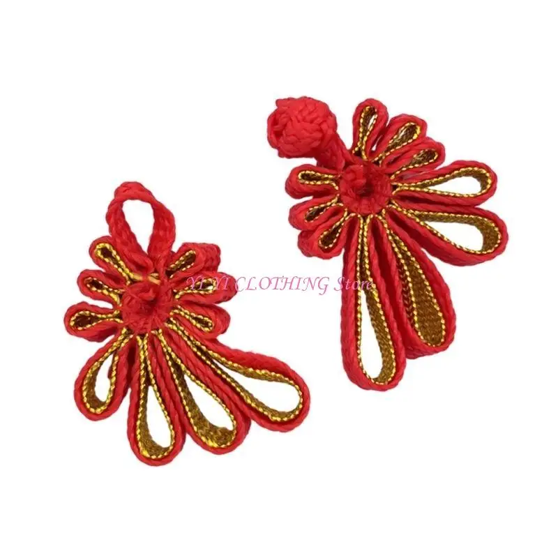 N5KF Chinese Traditional Button Sewing Decorative Butterfly Cheongsam Embellishment