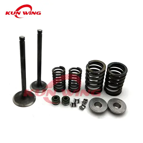 Intake Exhaust Valve Stem Valve Guide Spring Assembly Fit for Suzuki GN125 GS125 GN GS 125 125cc Motorcycle Engine Spare Parts