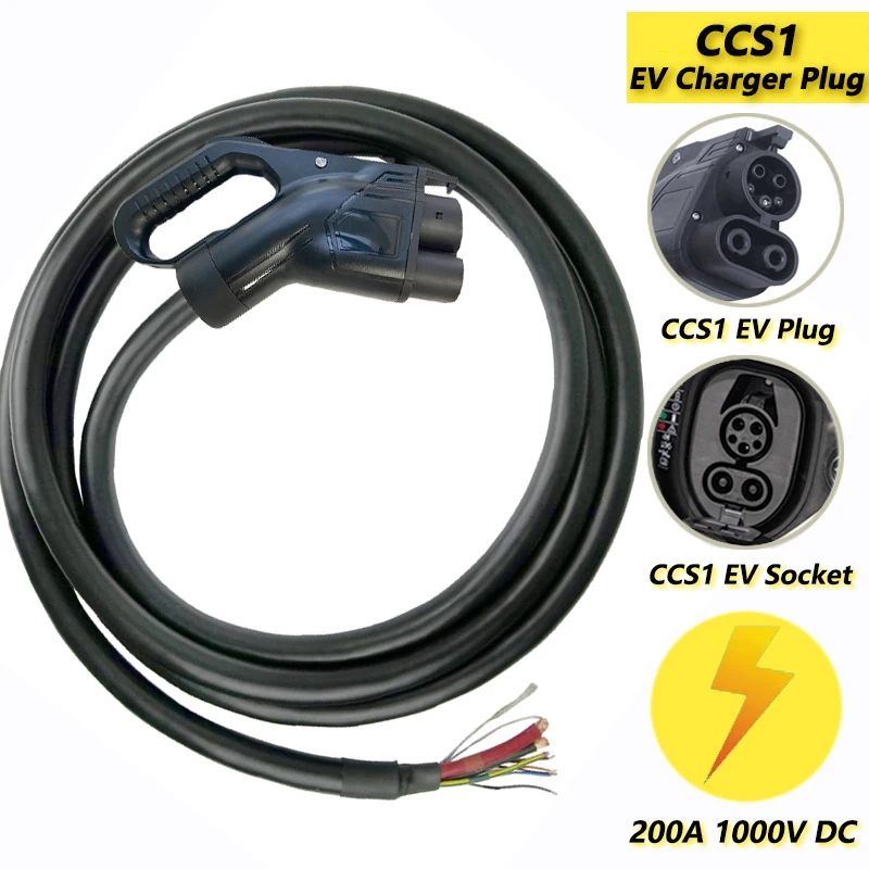 

CCS 1 EV Charging Connector Electric Vehicle Charger CCS Combo 1 CCS1 Plug PHEV EVSE Adapter 200A DC for COMBO CCS Electric Car