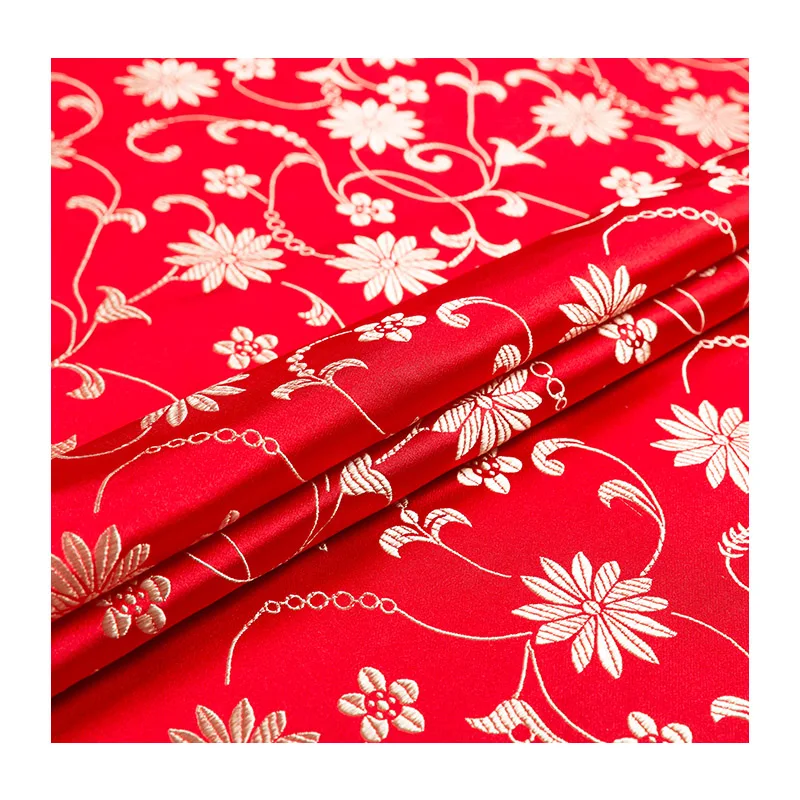 Vintage brocade fabrics pattern garment jacquard material by the meter sewing bag cheongsam clothing fabric