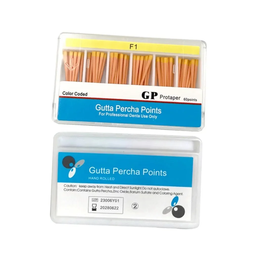 1Box Dental Supplies Gutta Percha Points Dentist Products Dental Materi #15-40/F1/F2/F3 GP Material Endodoncia AG