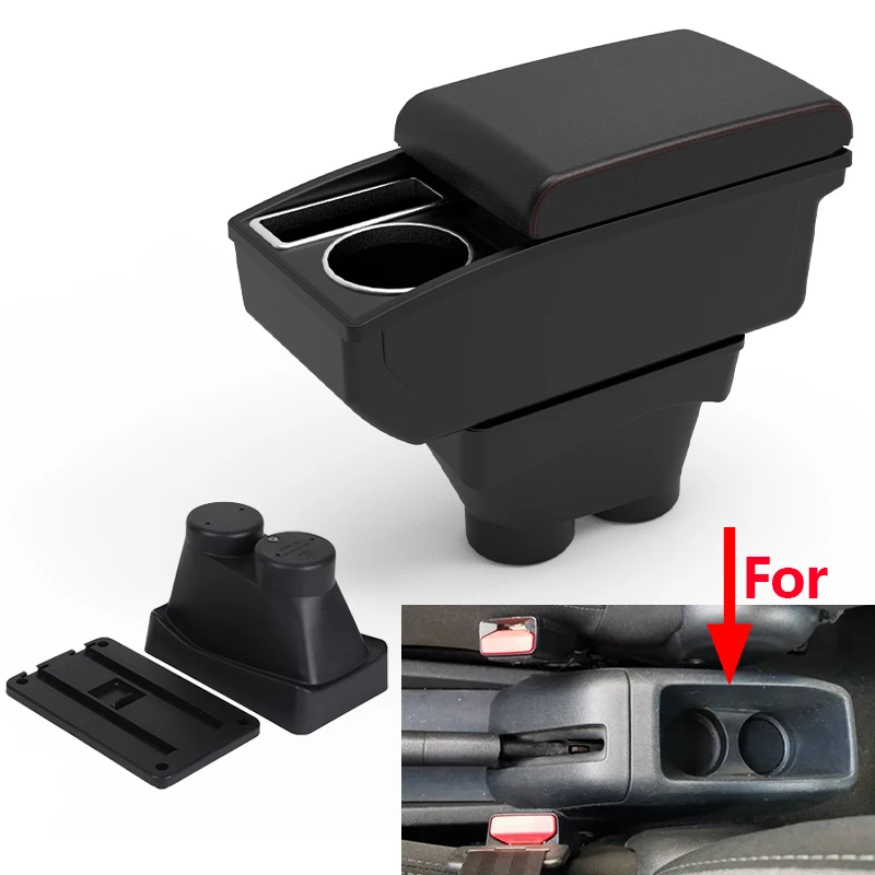 Car Armrest for Peugeot 208 2012 2013 2014 2015 2016 2017 2018 Interior Console Storage Box with Cup Holder Easy Installation
