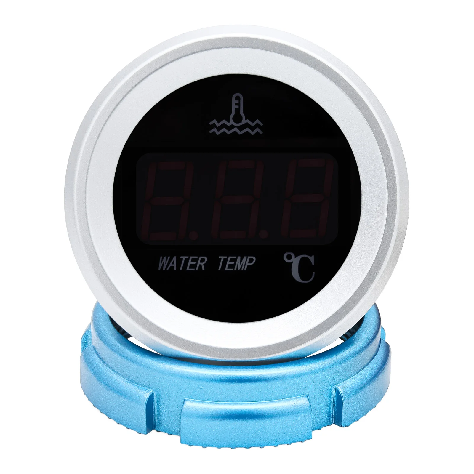 سيارة الرقمية متر 52 مللي متر درجة حرارة الماء مع الاستشعار 1/8 NPT لشاحنة يخت قارب 0-120 ℃ مقياس درجة حرارة الماء مع وظيفة التنبيه #4