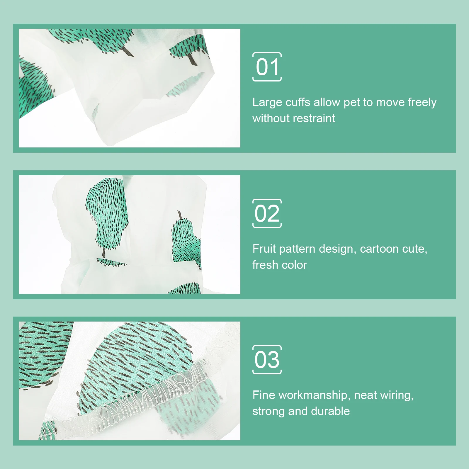 

Pet Sun Protection Clothing Accessories Dog Outfit Cute Puppy Clothes Polyester