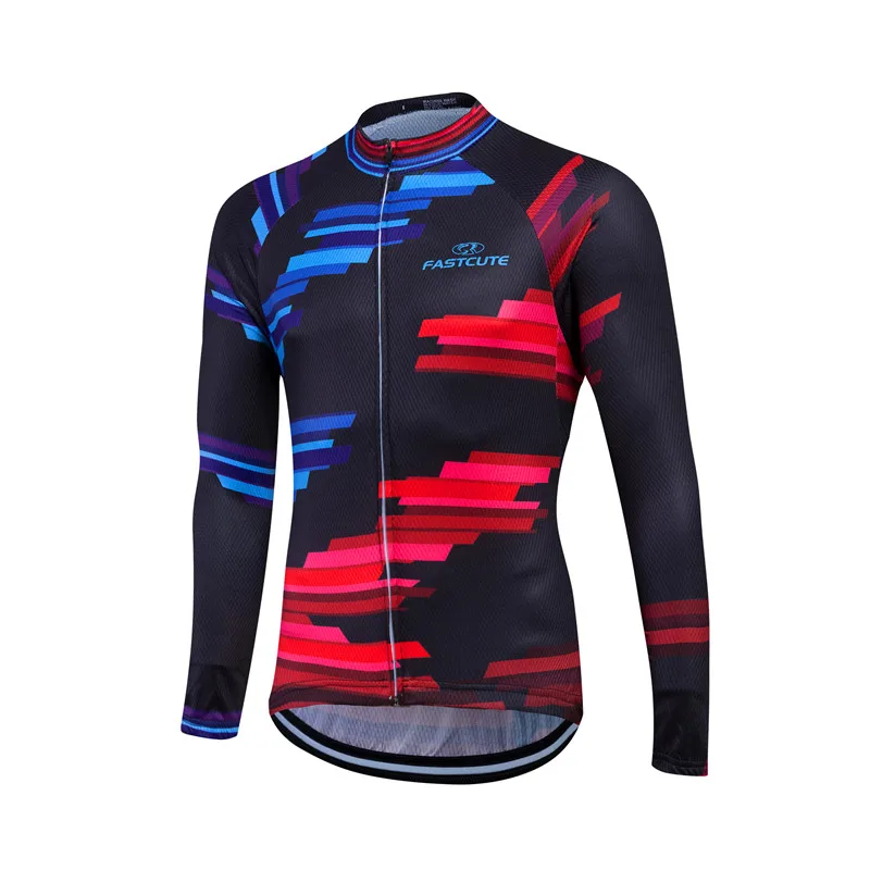 Men\'s Cycling Jersey 2024 Spring Fall Breathable Long Sleeve Men\'s Cycling Clothing MTB Road UV Protection Men\'s Cycling Shirt