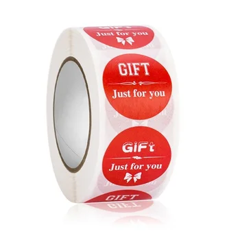 100-500Pcs 2.5ซม./1นิ้วของขวัญเพียงสำหรับสติกเกอร์ม้วนสำหรับซองจดหมายเครื่องเขียน Lable ธุรกิจ