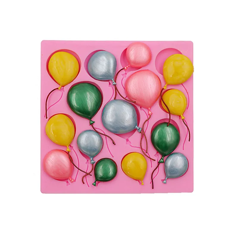 DIY Baking Utensils Porous Balloon Silicone Accessories Drip Moulds Cake Dessert Decoration Fondant Chocolate Silicone Moulds - view 5