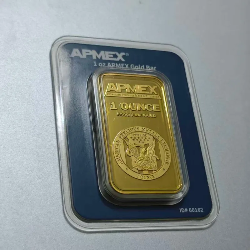 Newest 1 ounce copper gold-plated gold bar APMEX  gold bullion bars with sealed packaging