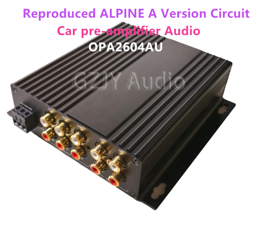 Latest Upgrade Reproduced ALPINE A Version Circuit  Car pre-amplifier Audio, OPA2604AU Finished Machine