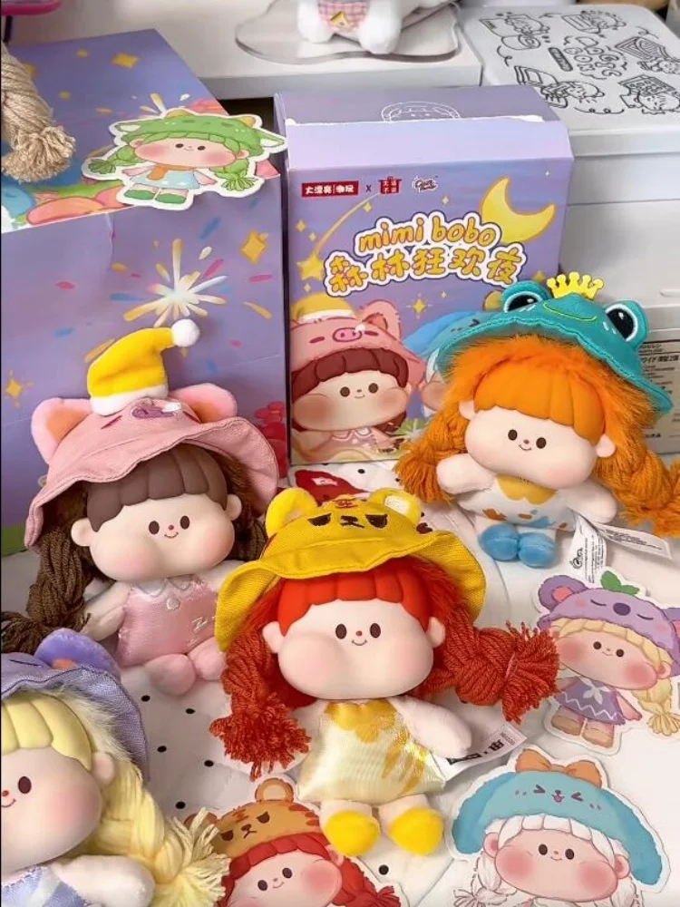 Оригинальная плюшевая игрушка-сюрприз Mimibobo, серия «Лесной карнавал», милый брелок для сумки, для взрослых коллекционеров, праздничный подарок