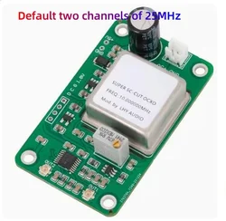 Upgrade of OCXO constant temperature crystal oscillator clock board with two output channels of 10MHz and 25MHz square wave freq