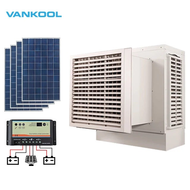 100W Solar Panel Air Conditioner Home Swamp Cooler Evaporative Air Cooler Mobile Portable Air Conditioner