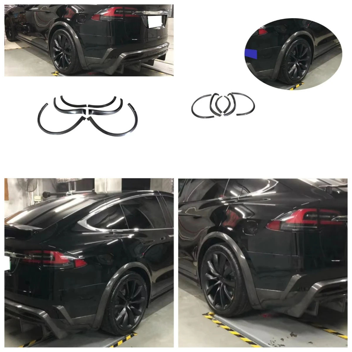 

Накладка на колесную арку из карбона для Model X 2016-2018
