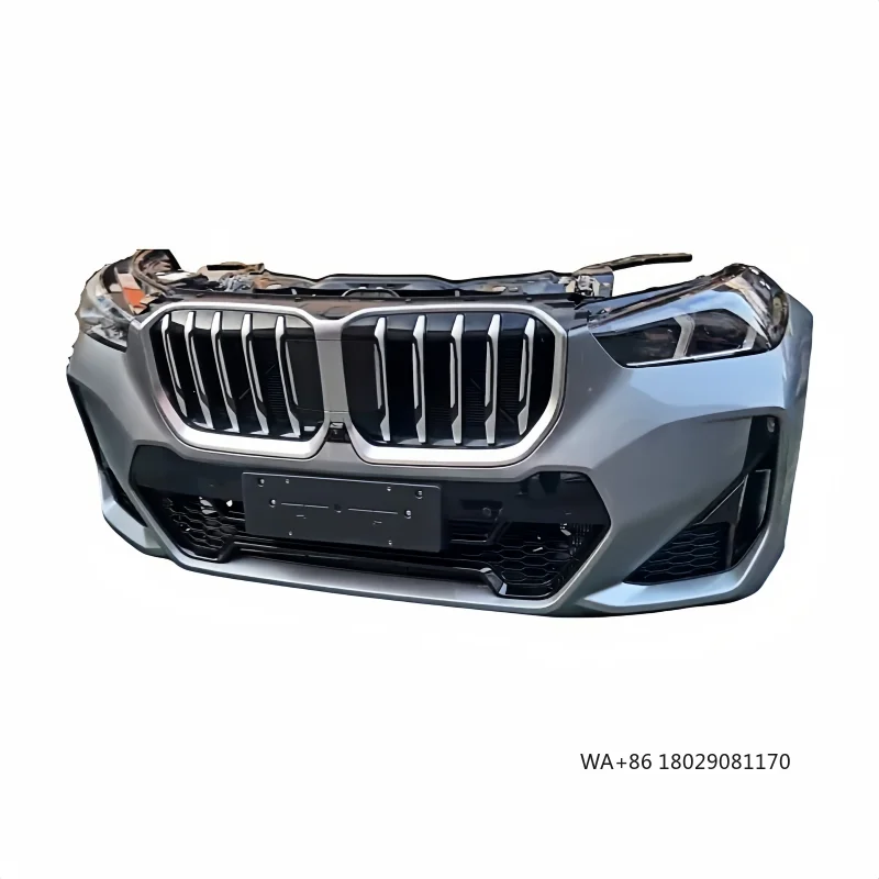 

Front Bumper Assembly Front Body Kit Complete for -X1 U11U12 LCi New Nose Cutting Assembly with LED Headlights