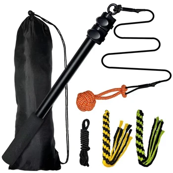 Extendable Flirt Pole Interactive Dog Toys for Small Large Dogs Chase Drag Chew Toys Outdoor Training Exercise Entertainment 2