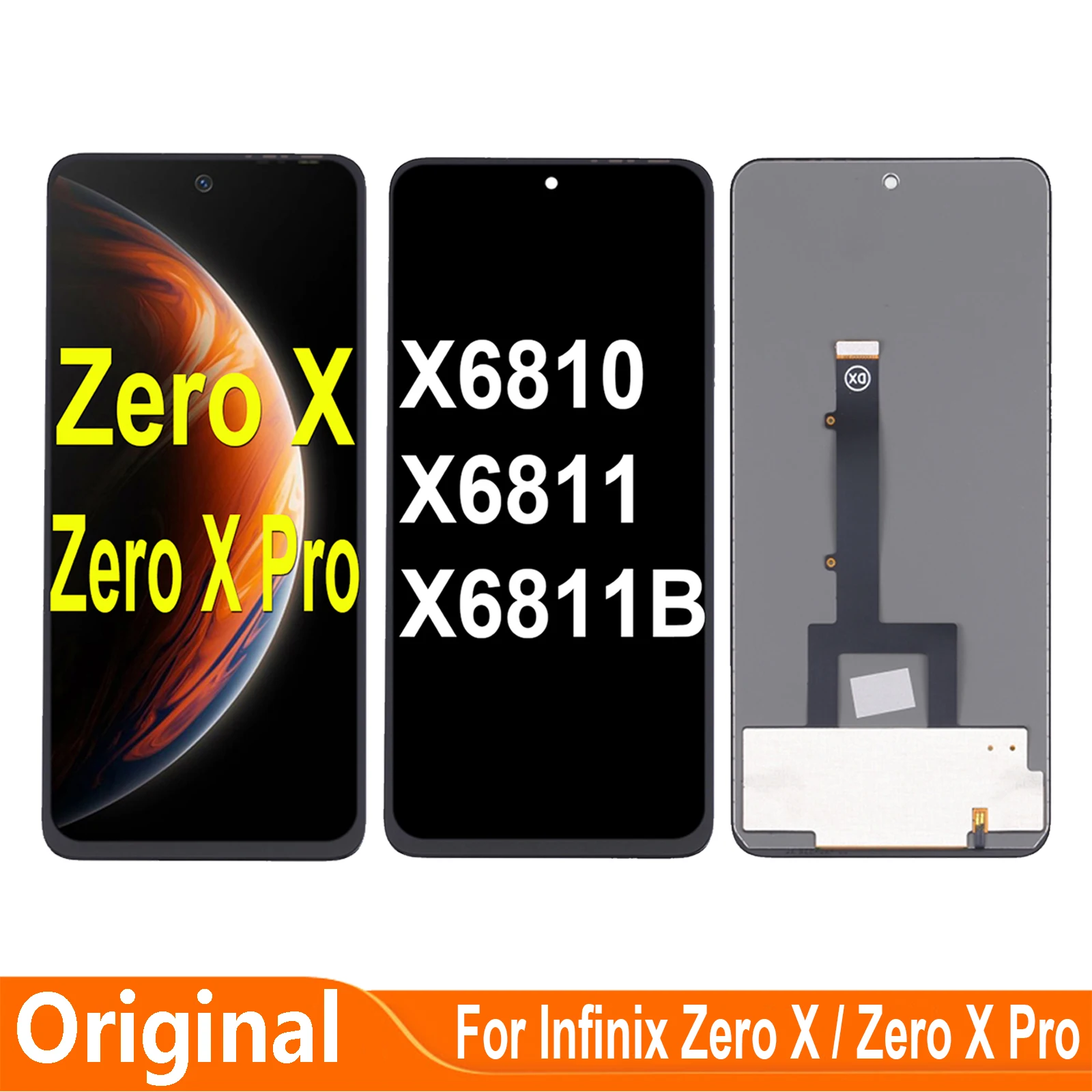 

AMOLED For Infinix Zero X Pro XPro X6810 X6811 X6811B LCD Display Touch Screen Digitizer For Infinix ZeroX LCD