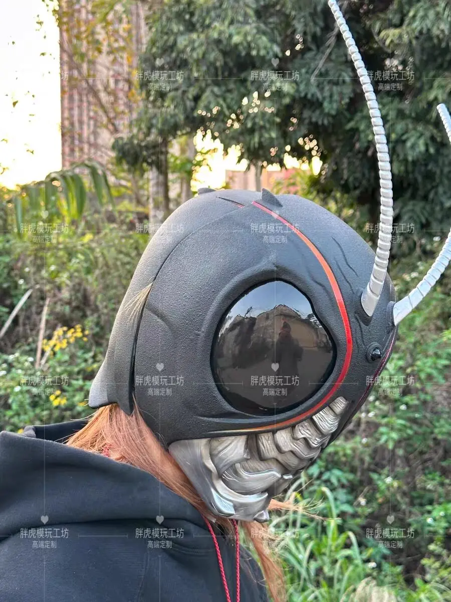 

Шлем Kamen Rider для косплея, классный носимый шлем черного цвета, в стиле аниме, для косплея, фестиваля, коллекционный товар в подарок, 1:1