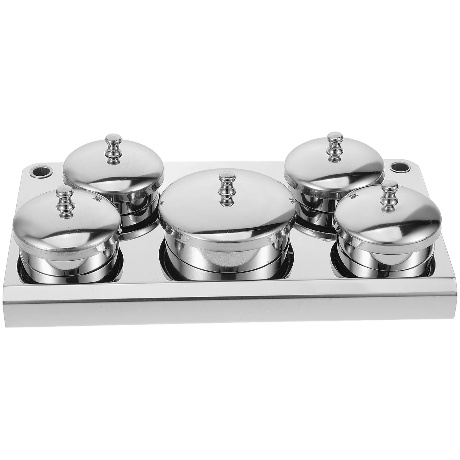 1 مجموعة الفولاذ المقاوم للصدأ مانيكير كوب صغير مسمار الفن فرشاة قلم غسل كوب مانيكير مسحوق الحاويات مسمار الفن عقد جرة