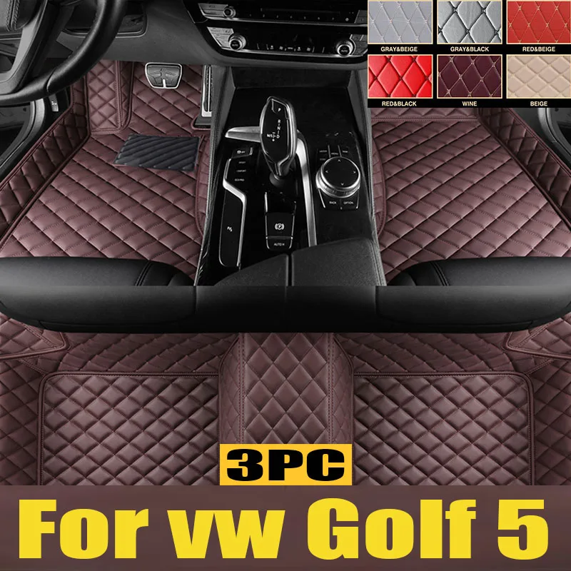 

Car Floor Mats For VW vw Golf 5 MK5 2008 2007 2006 2005 2004 Carpets Foot Pads trunk mat Interior Rugs Replacement