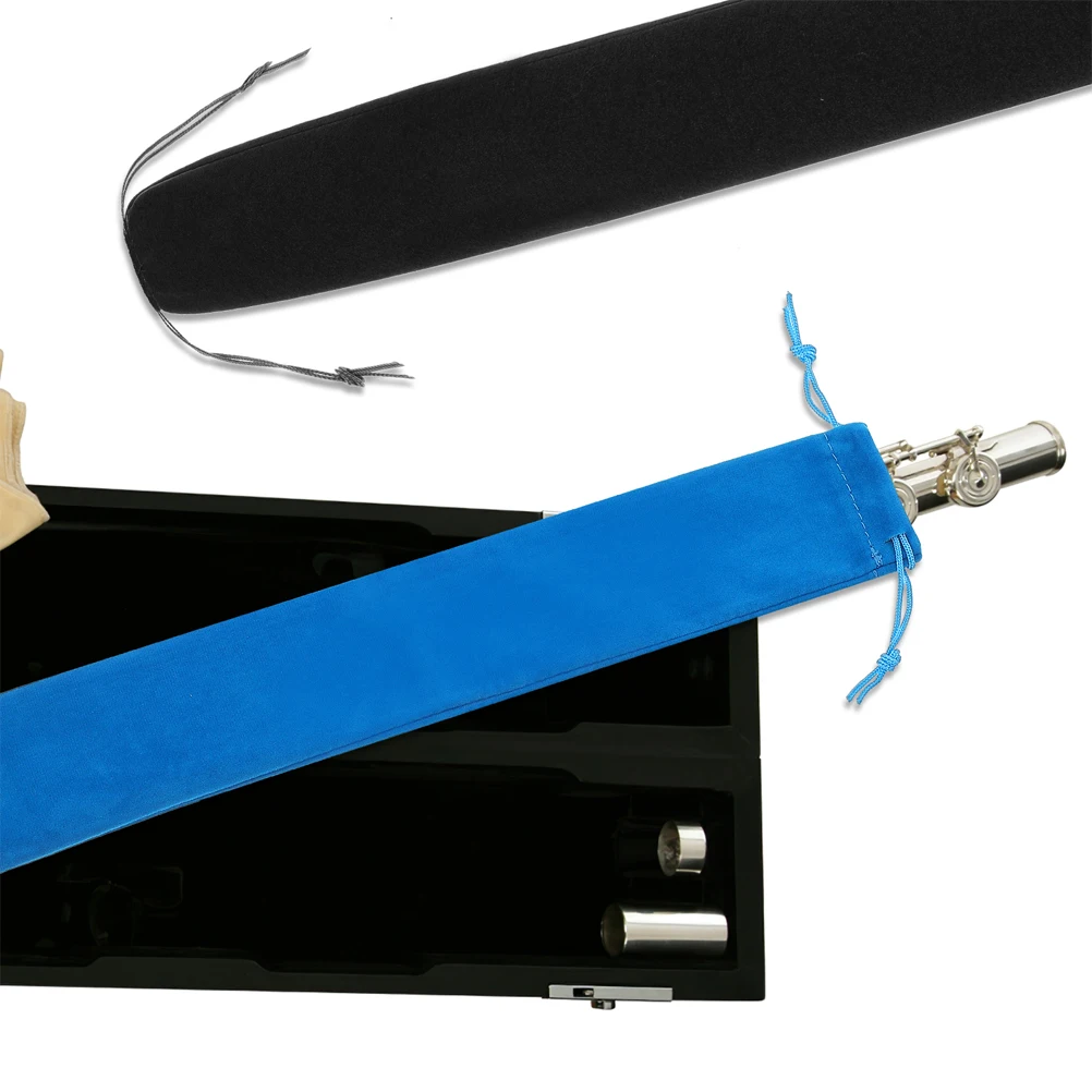 

3pcs Suede Drawstring Pouch For Soprano Recorder Flute Storage Bag Portable Music Instrument Holder Case Soft Lightweight Pouch