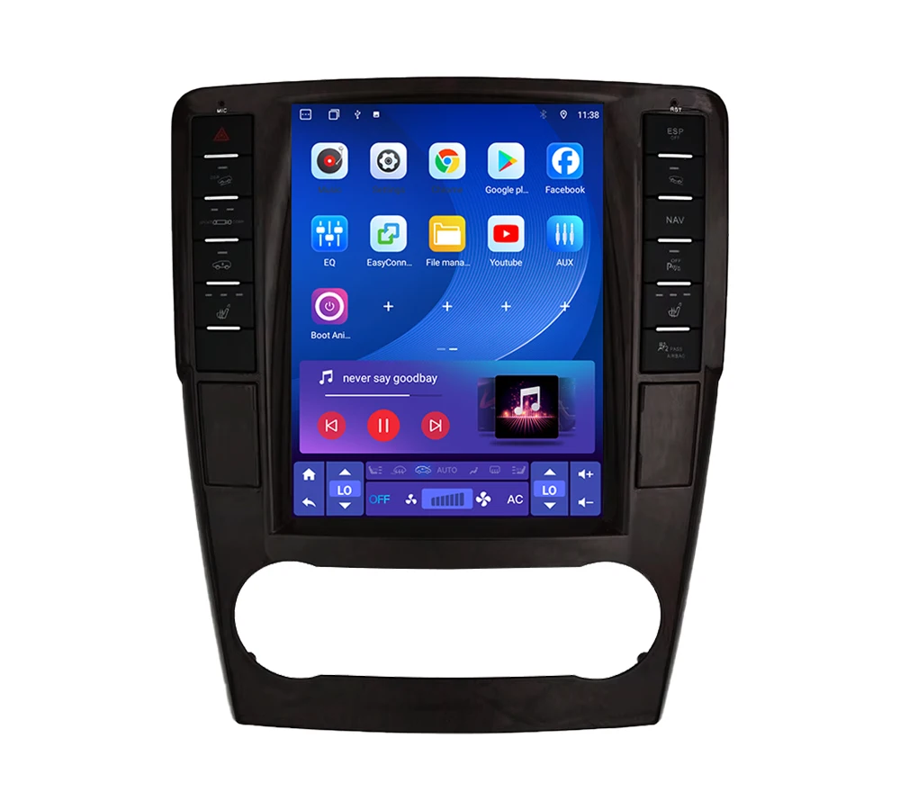 Krando 9.7 "Tesla Android Car Rado Unità principale Gps Schermo verticale per Mercedes-Benz ML W166/GL X166 2012-2015 DSP Wifi Carplay