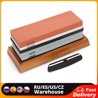 400/1000 3000/8000 Grit Premium Whetstone Cut Sharpening Stone Set SharpenerNon Slip Base Cutter Sharpener