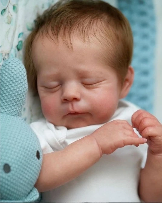 未塗装人形パーツ 布ボディ付き 21インチ リボーンドールキット エリック/エリカ COA付き 限定版 フレッシュカラー