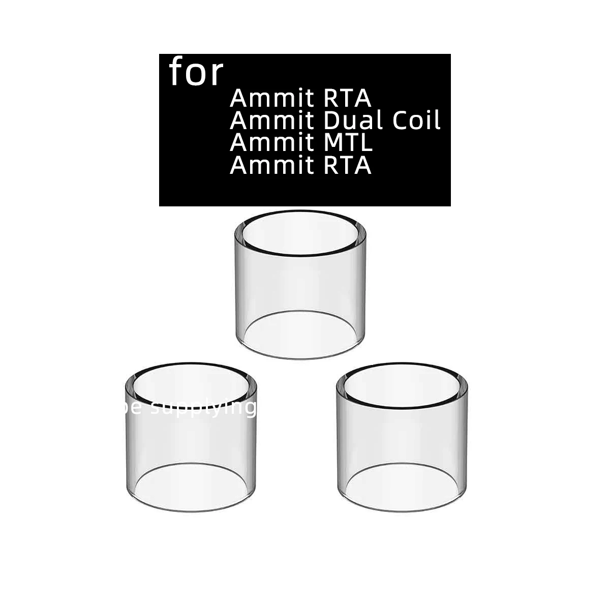 GEEKVAPE Ammit RTA , Ammit 25 RTA , Ammit 듀얼 코일 RTA , Ammit MTL RTA 탱크용 교체 일반 직선 유리 튜브