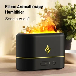 7 Colors Simulation Flame Ultrasonic Humidifier Essential Oil Diffuser USB Free Filter Air Freshener Aromatherapy Fogger