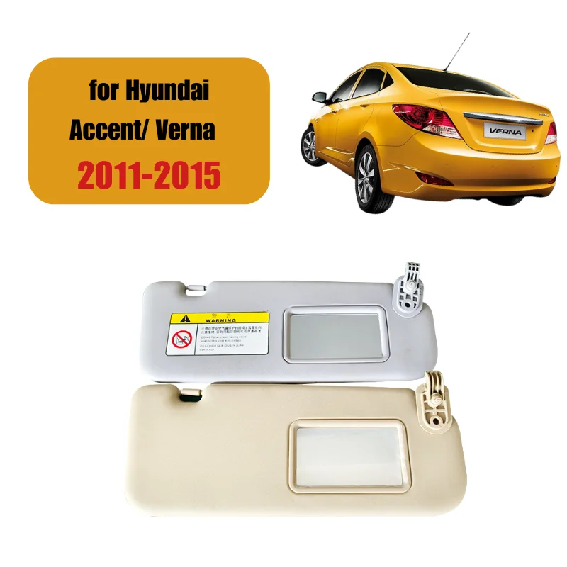 

Car Sun Visor With OEM 85210-1R000 For Hyundai Accent Verna 2011 2012 2013 2014 2015 Auto Front Sun Shade Panel