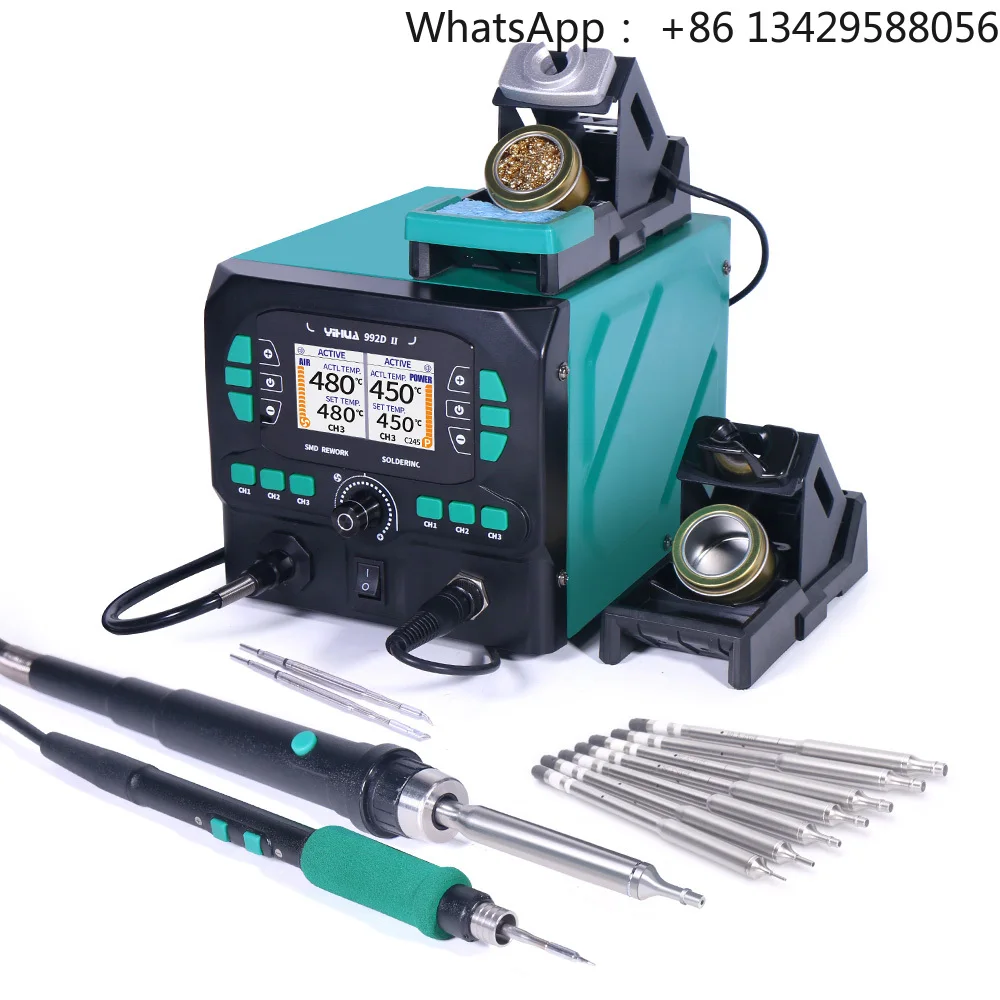 YIHUA 992D-II Chip Resurrector Pro - All-in-One Iron & Micro-Gun for BGA/SMD Rescues