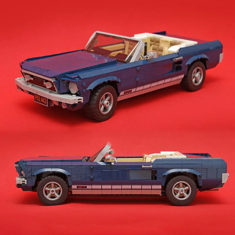 

NEW 1351PS Creative Expert MOC FordMustang Convertible Construction Building Blocks Kit MOD-10265 Alternate Bricks Toys Gifts