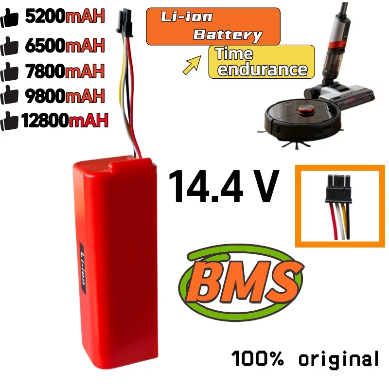 Brand New 14.4V Lithium‑ion Battery 5200‑12800mAh Replacement Spare Parts For Robot Vacuum Cleaner S50 S51 S60