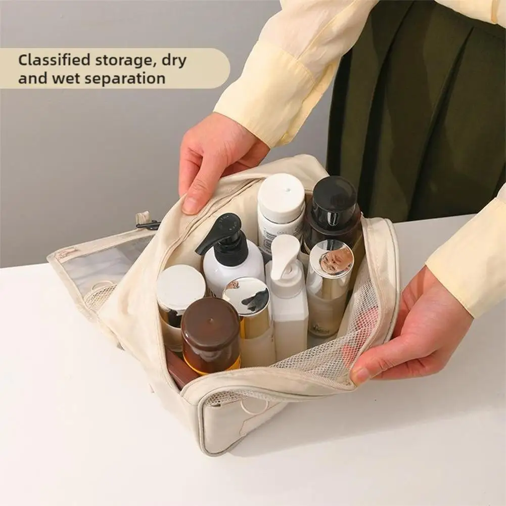 High Quality Travel Makeup Bag Bathroom Hook Wash Pouch Hook Waterproof Toiletries Organizer Women Neceser Makeup Storage Bag