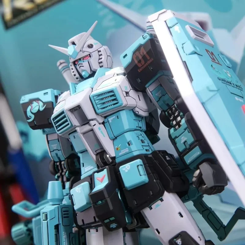 rg40b-rx-78-2-20-1-144-初音カラー-プラスチック組み立てモデルキット、ポーズ可能なフィギュア、デスクトップオーナメント、素敵なコレクション＆ギフト