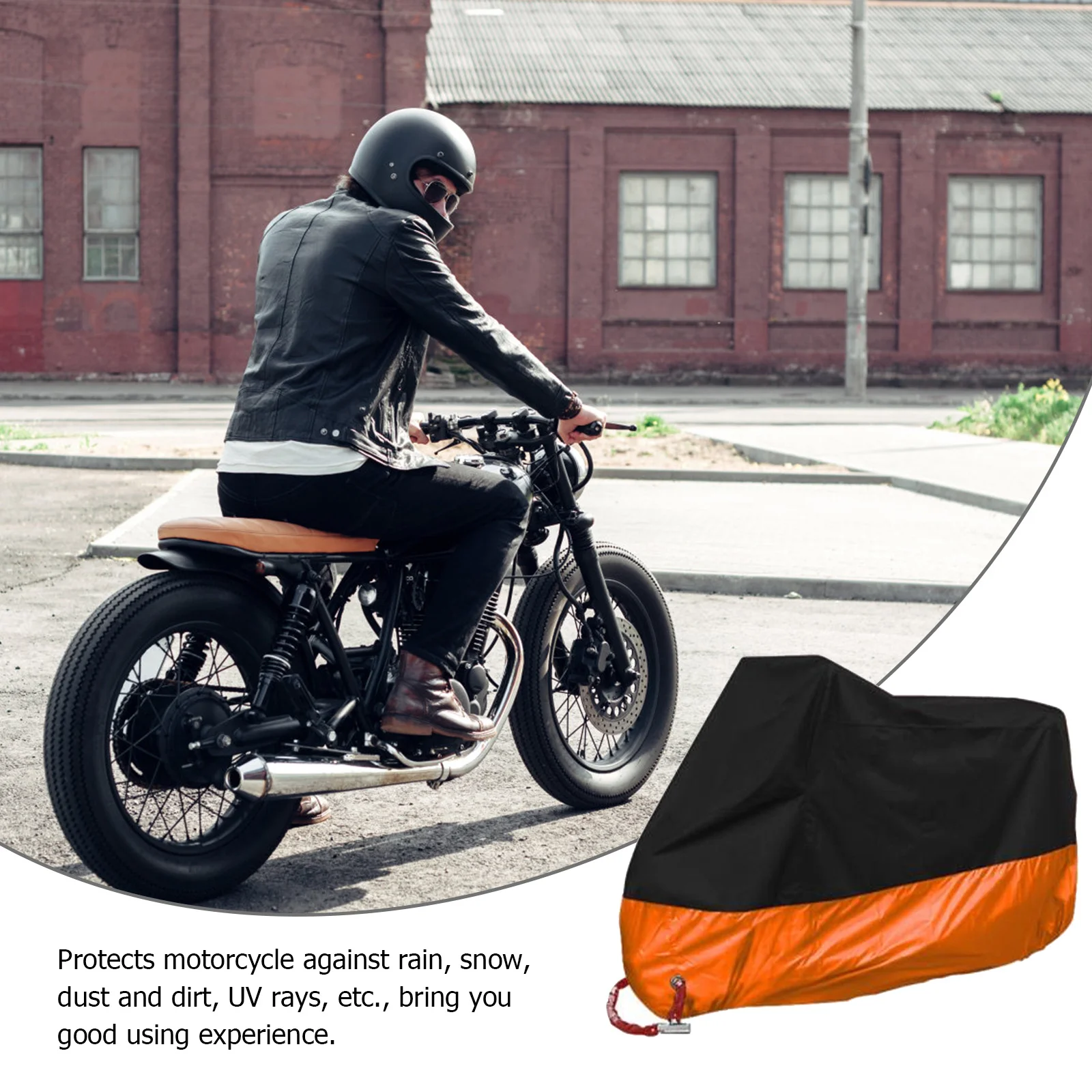 

1pc Motorbike Cover Waterproof Sun-Proof Protector For Motorcycle Rain Dust Uv Protection Lightweight Suitable Electric Scooters