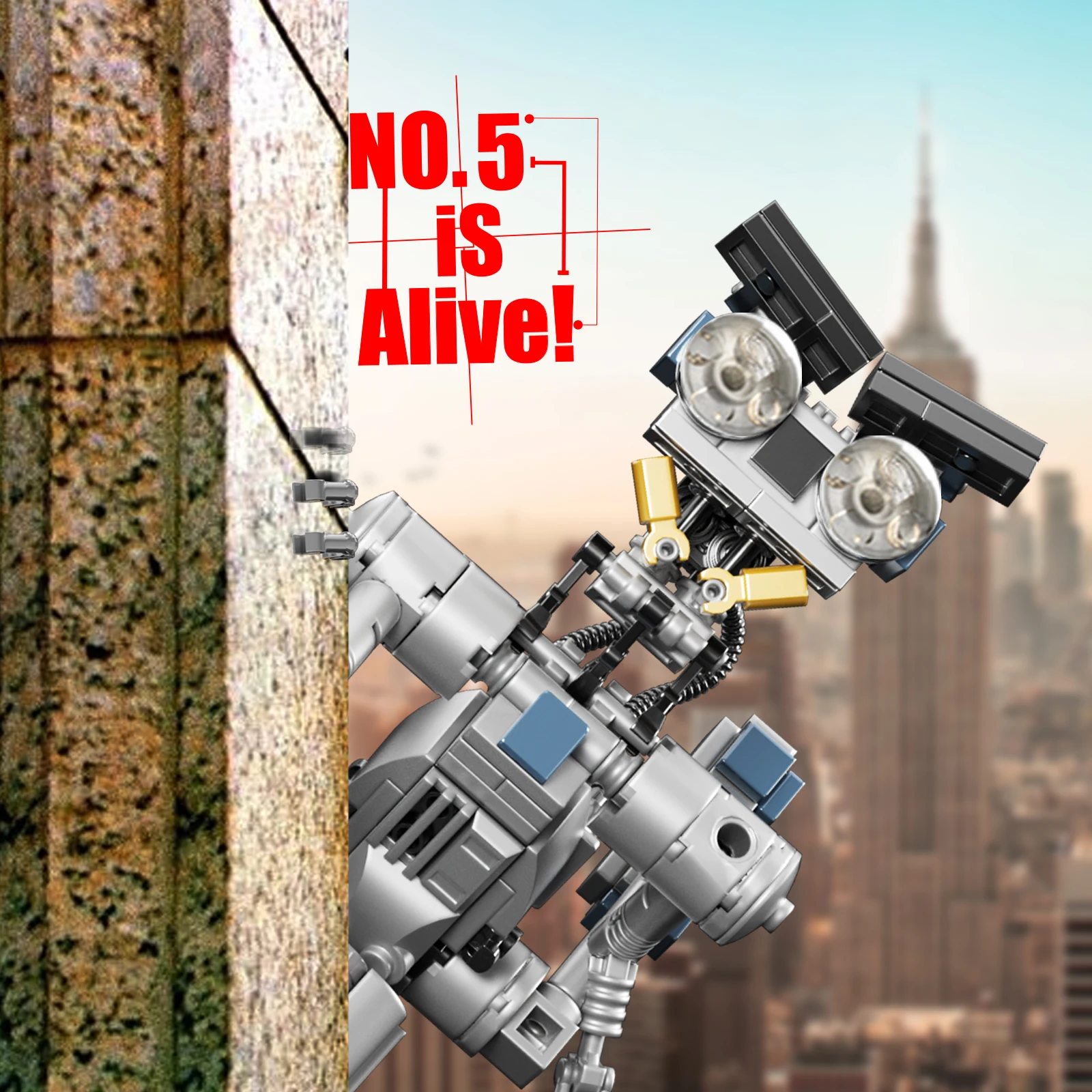 

Джонни No 5 Роботы Номер Пять Фигурок Робот 387 ШТ Кирпич MOC Набор Строительные Блоки Наборы Игрушки для Детей Рождественские Подарки Игрушки