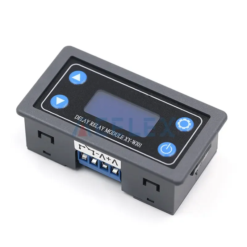 DC12V LEDดิจิตอลรีเลย์หน่วงเวลาโมดูลตั้งเวลารีเลย์สวิทช์ควบคุมTiming Trigger Cycleกับกรณีสำหรับในร่ม