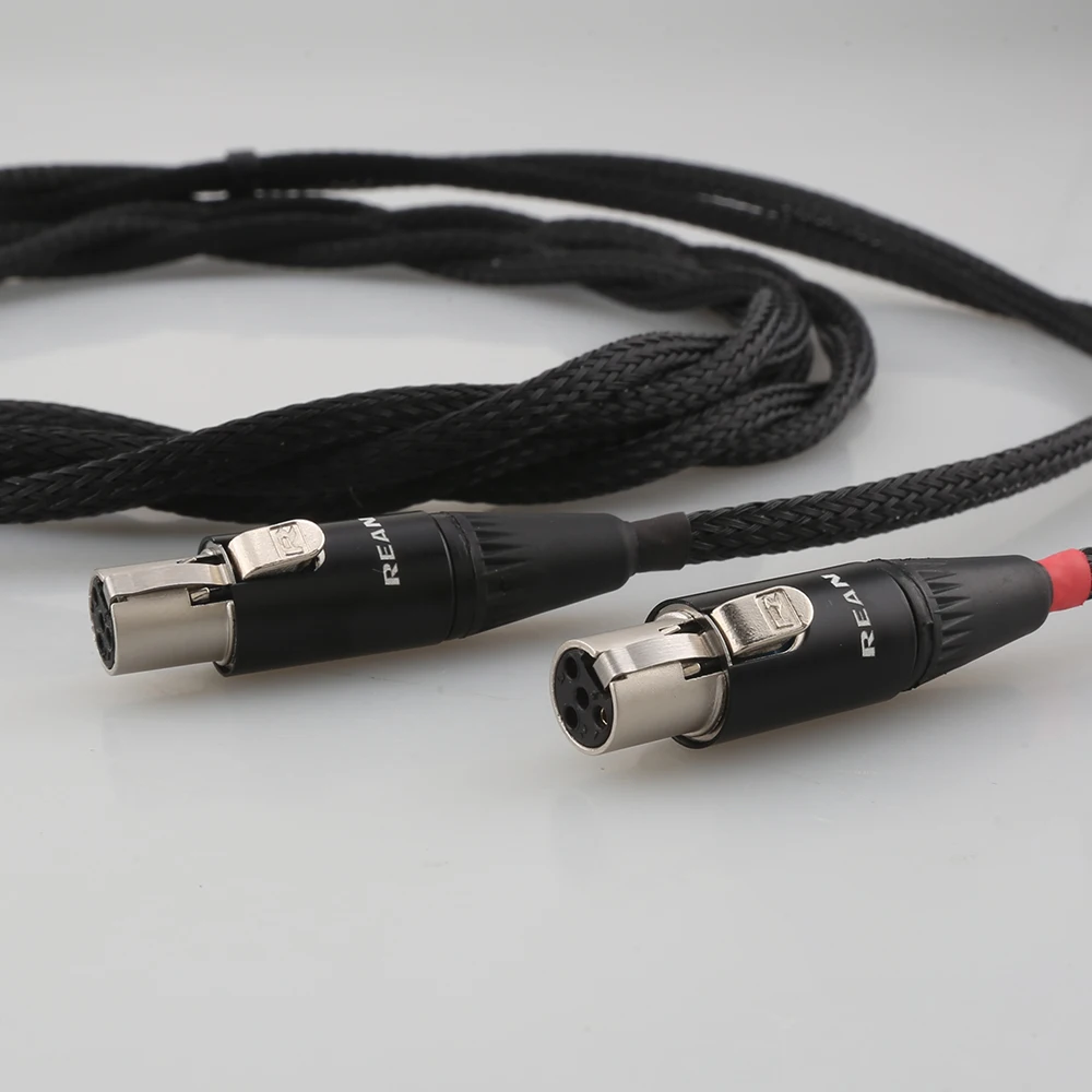 16 Cores 4 Pin XLR 4.4MM Balanced Earphone Headphone Upgrade Cable for Audeze LCD-3 LCD3 LCD-2 LCD2 LCD-4