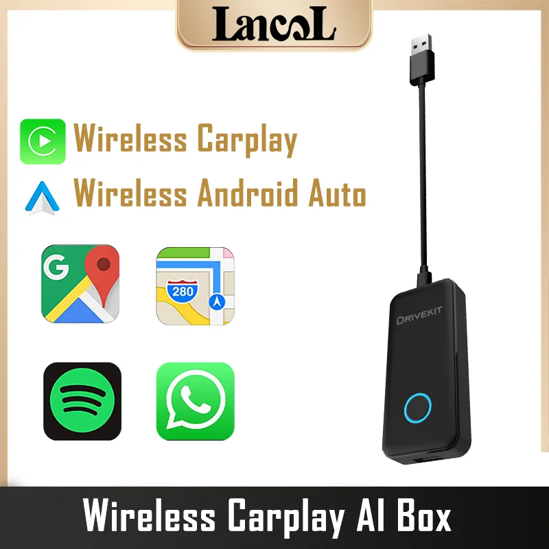 

AUFN Wireless CarPlay AI Box Wireless Android Auto Adapter USB Dongle Bluetooth Auto Connect For Car Radio