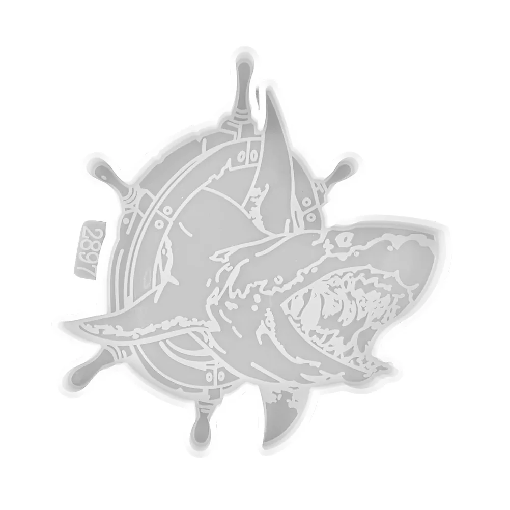 

Shark Coaster Silicone DIY Resin Epoxy Tray Mat Reusable Jewelry Bowls Resin Coaster Mold Craft Accessories Parts