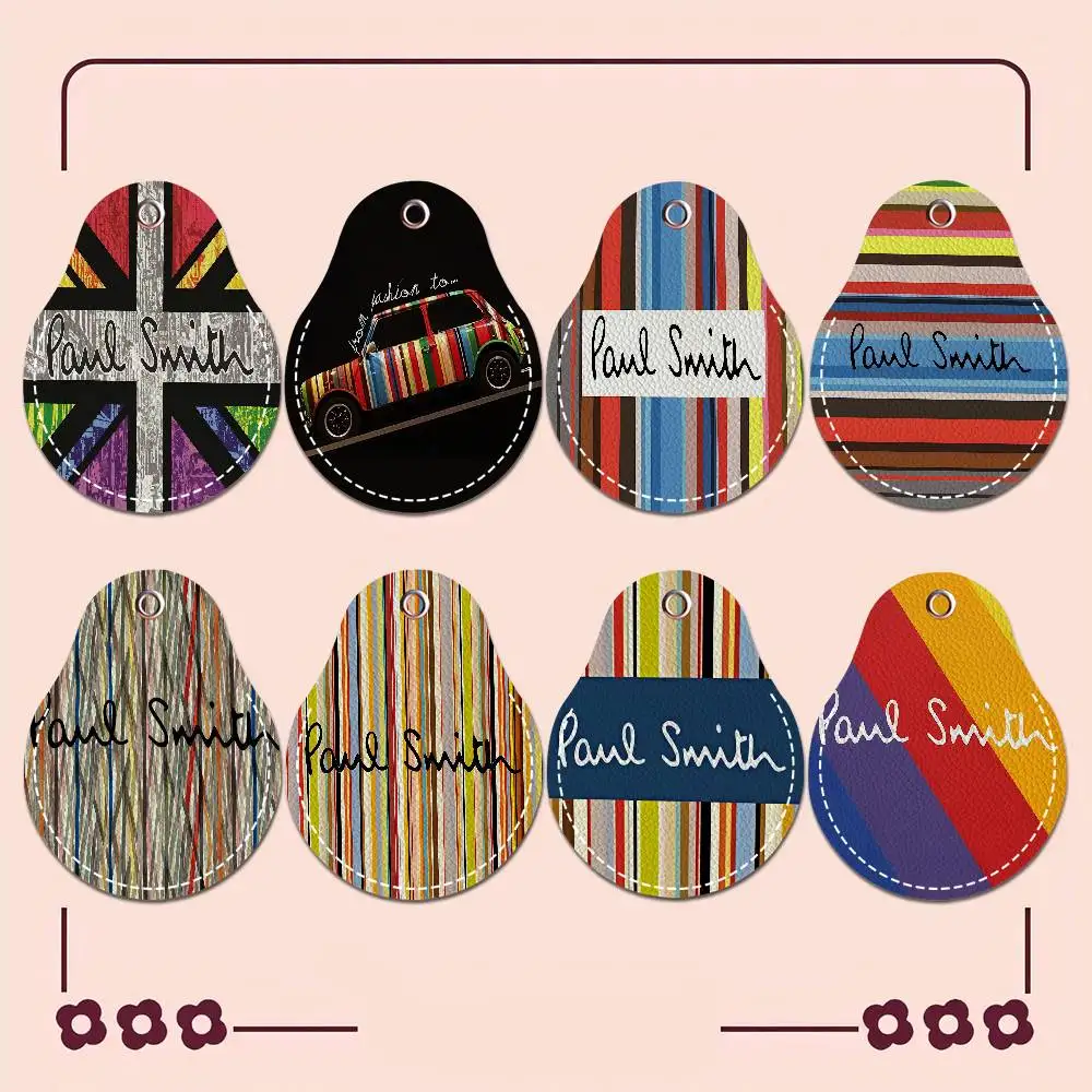 

Модный P-Paul S-Smith 1 шт. кожаный держатель для карт с кольцом для ключей в форме капли воды чехол для ключей брелок аксессуары для дверных замков