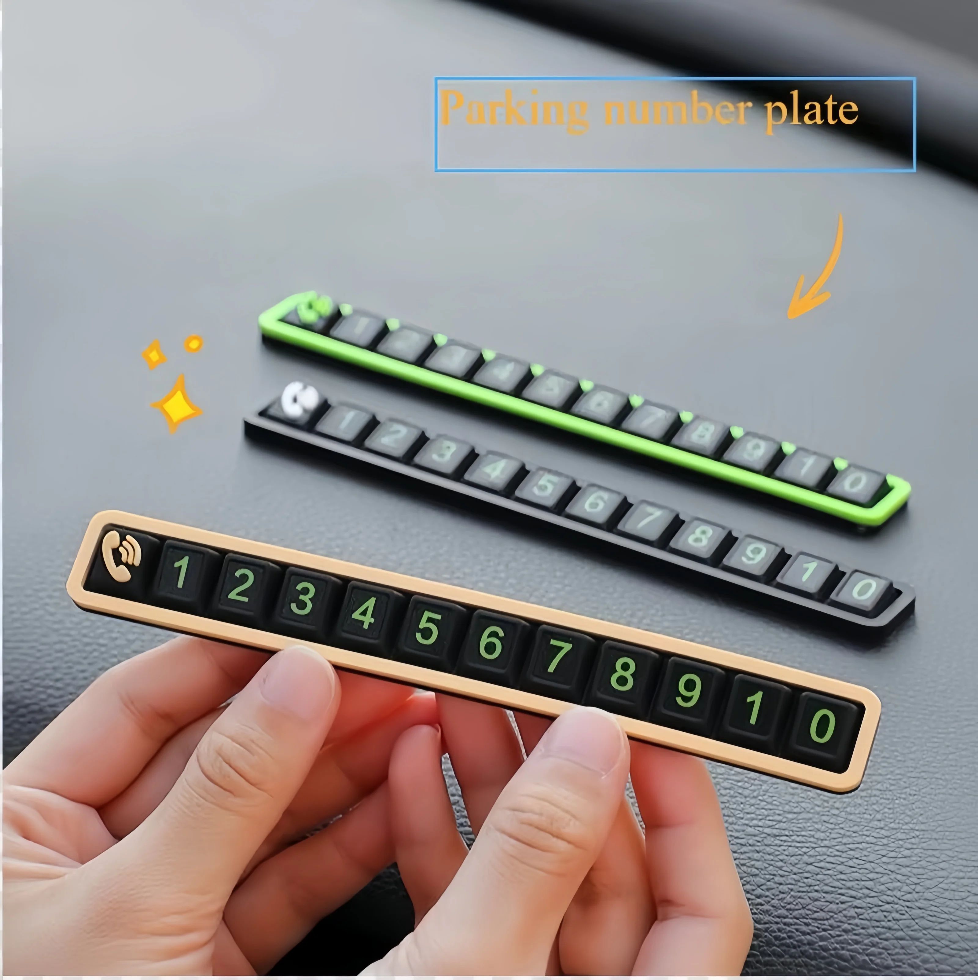 بطاقة رقم هاتف السيارة، بطاقة ركن السيارة المؤقتة، لوحة رقم الهاتف، توقف موقف السيارات، ملحقات السيارات