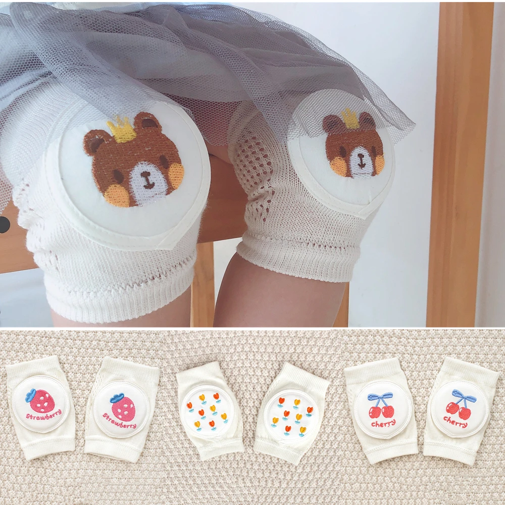 2023 Soft Baby Knee Pads Fashion Print Kids Kneepad for Crawling Toddler Baby Safety Accessories Knee Protector Socks 0-2Years