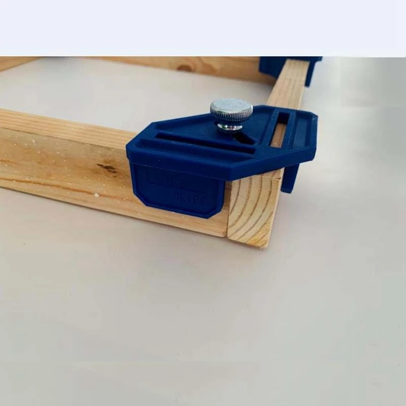 Jeu de Pinces d'Angle 90 en Bois, Support de Cadre de Travail et de Calcul, Outils de Fixation en T, 4 Pièces
